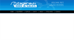 Desktop Screenshot of eaglehawkhire.com.au