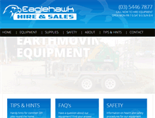 Tablet Screenshot of eaglehawkhire.com.au